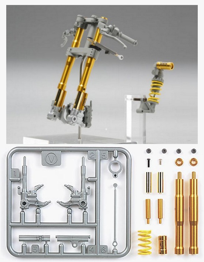 トム Kawasaki Ninja ZX-RR Front Fork Set, 1:12, 001/12619