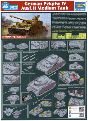 Panzerkampfwagen IV Ausf.H (w/ full interior kit), 1:16, 005/00920
