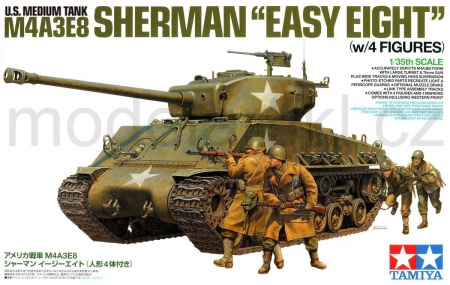 M4A3E8 Sherman Easy Eight, w/4 Figures (Limited Edition), 1:35, 001/25175