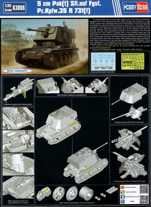 5cm Pak(t) Sfl.auf Fgst. Pz.Kpfw.35 R 731(f), 1:35, 008/83808