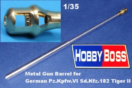 Metal Gun Barrel for German Pz.Kpfw.VI Sd.Kfz.182 Tiger II, 1:35, 008/89902