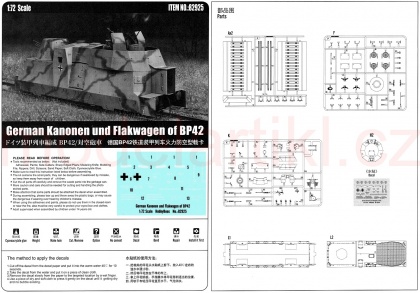 German Kanonen und Flakwagen of BP42, 1:72, 008/82925