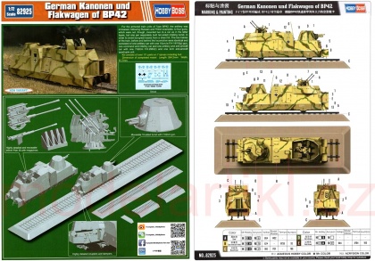 German Kanonen und Flakwagen of BP42, 1:72, 008/82925