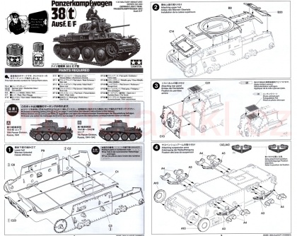 Panzerkampfwagen 38(t) Ausf.E/F, 1:35, 001/35369