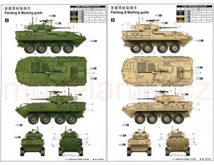 LAV-A2 8X8 wheeled armoured vehicle, 1:35, 005/01521