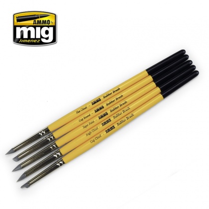 Rubber Brush Set (5pc), 085/A.MIG-7606