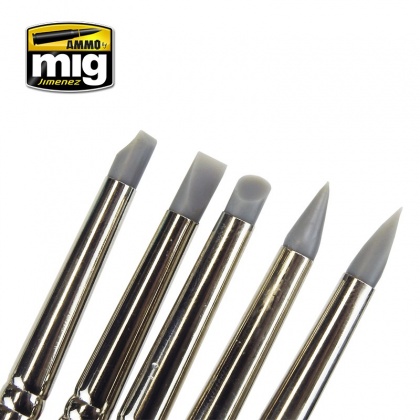 Rubber Brush Set (5pc), 085/A.MIG-7606