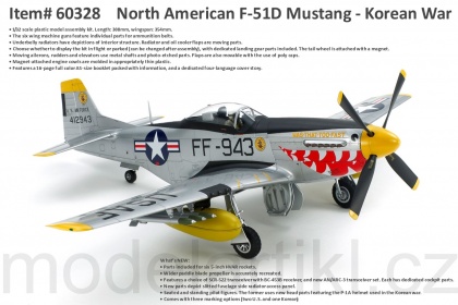 North American F-51D Mustang Korean War, 1:32, 001/60328