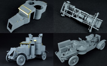 Austin 1918 Pattern JAPANESE SERVICE (w/ full interior kit), 1:35, 089/39019
