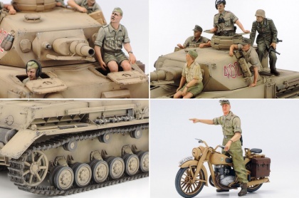 Panzerkampfwagen IV Ausf F. & Motorcycle (NORTH AFRICA), 1:35, 001/25208