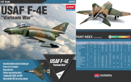 USAF F-4E Vietnam War (Limited Edition), 1:32, 002/12133
