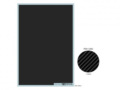 CARBON PATTERN DECAL (TWILL WEAVE/EXTRA FINE), 1:6/12/20/24, 001/12682