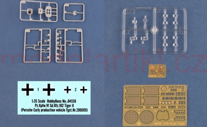 Pz.Kpfw.VI Sd.Kfz.182 Tiger II (Porsche Early production vehicle Fgst.Nr.280009) w/ Zimmerit, 1:35, 008/84558