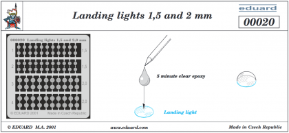 Landing lights 1,5 and 2mm, 003/00020