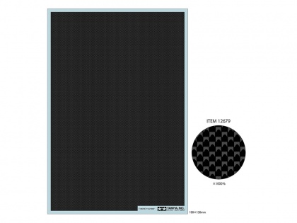 CARBON PATTERN DECAL (PLAIN WEAVE FINE), 1:6/12/20/24, 001/12679