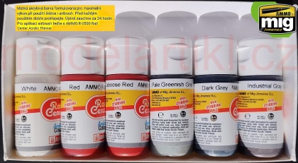 German DB Locomotives Epoch V Acrylic Colors Set RAIL CENTER 6x15ml, 085/AMMO.R-1003
