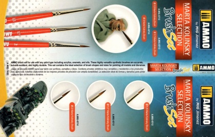 Marta Kolinsky Selection Brush Set - 1.5, 1.7, 2 (3pcs.), 085/A.MIG-7609
