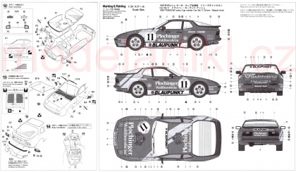 Porsche 944 turbo Racing 1987 Porsche turbo Cup WINNER (Limited Edition), 1:24, 007/20563