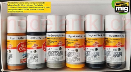 European Station Accessories Colors Set RAIL CENTER 6x15ml, 085/AMMO.R-1014