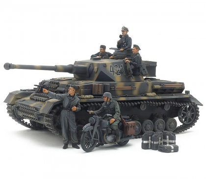 Panzerkampfwagen IV Ausf G. & Motorcycle (Eastern Front), 1:35, 001/25209