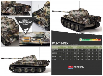 Pz.Kpfw.V Panther Ausf.G Ver. Early, 1:35, 002/13529