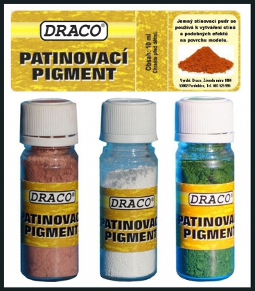 Patinovací pigment - měděnka (Verdigris) 10ml, 087/PP13