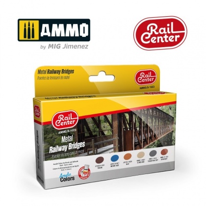 Metal Bridges Colors Set RAIL CENTER 6x15ml, 085/AMMO.R-1023