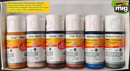 Metal Bridges Colors Set RAIL CENTER 6x15ml, 085/AMMO.R-1023