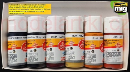 Water tanks Wood & Metal epoch I-II-III Colors Set RAIL CENTER 6x15ml, 085/AMMO.R-1027