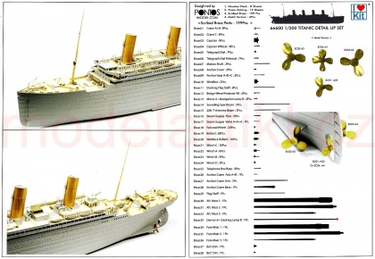 Titanic detail up set for Trumpeter 1/200, 1:200, 083/66600
