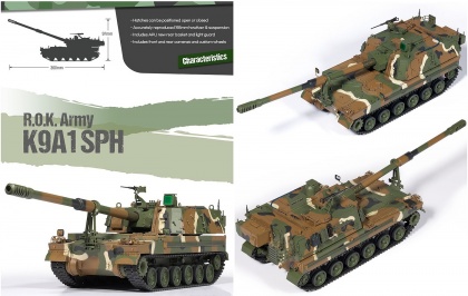R.O.K.Army K9A1 SPH, 1:35, 002/13561