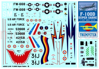 F-100D Super Sabre, 1:48, 005/02839