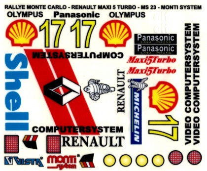 Renault Maxi 5 Turbo - Rallye Monte Carlo, 1:28, 025/MS23