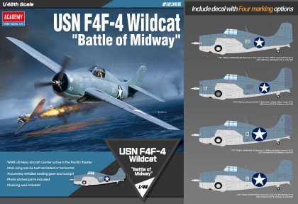 USN F4F-4 Wildcat Battle of Midway, 1:48, 002/12355