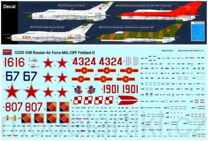 Russian Air Force MiG-21PF Fishbed-D, 1:48, 002/12320