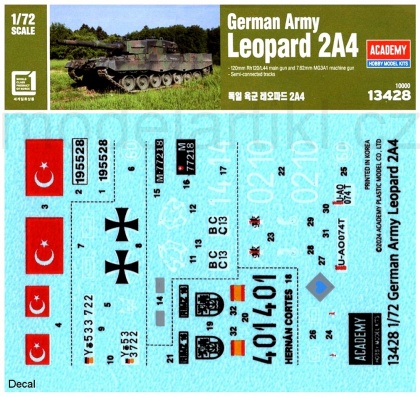 GermanArmy Leopard 2A4 (Limited Editions), 1:72, 002/13428