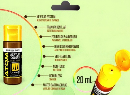 RAF WWII Desert Colors Set 4x20ml, 085/ATOM-20903