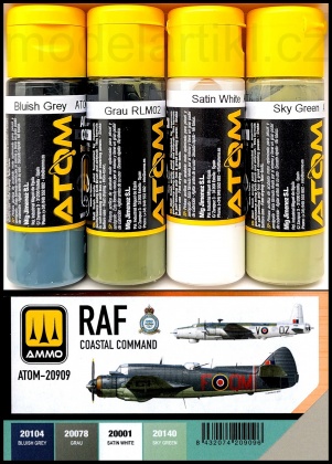 RAF Coastal Command Colors Set 4x20ml, 085/ATOM-20909