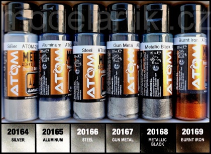 Gravity Set 4 - Metallic Colors Set 6x20ml, 085/ATOM-20807