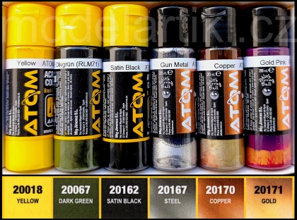 WWII Ammunition Colors Set Vol.1 6x20ml, 085/ATOM-20746