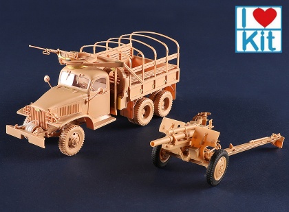 USA CCKW-352 Machine Gun Turret Version With M2A1 105MM Howitzer, 1:35, 083/63567