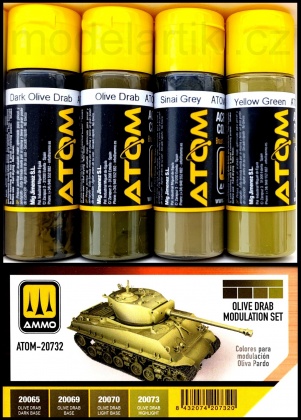 Olive Drab Modulation Colors Set 4x20ml, 085/ATOM-20732