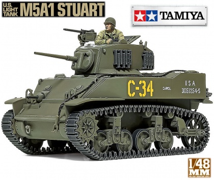 U.S. Light Tank M5A1 Stuart, 1:48, 001/32606
