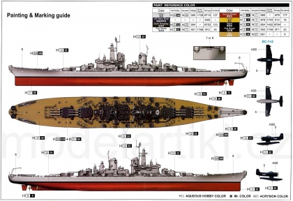 USS Ohio BB-68, 1:350, 005/05373