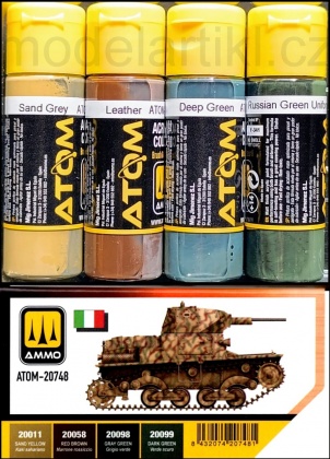 WWII Regio Esercito Colors Set 4x20ml, 085/ATOM-20748