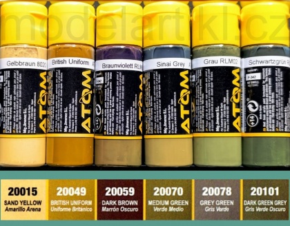 Sherman Tanks Vol 1 WWII Commonwealth Colors Set 6x20ml, 085/ATOM-20752