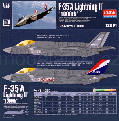 F-35A Lighting II 1000th, 1:72, 002/12591