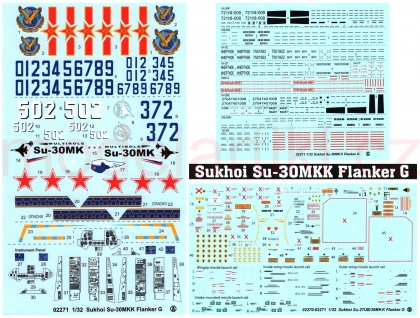 Su-30MKK Flanker G, 1:32, 005/02271