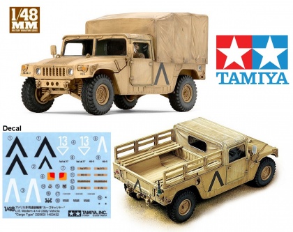 U.S. Modern 4x4 Utility Vehicle, Cargo Type Humvee, 1:48, 001/32563