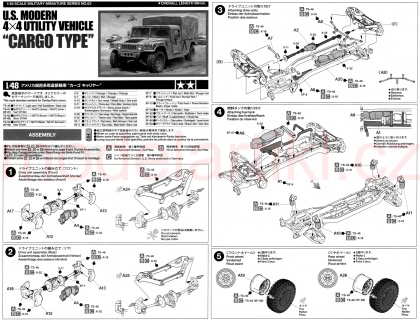 U.S. Modern 4x4 Utility Vehicle, Cargo Type Humvee, 1:48, 001/32563